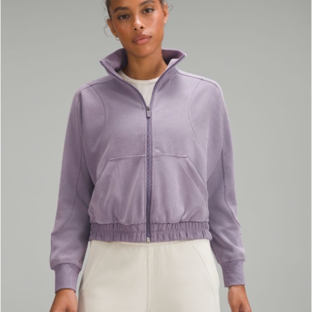 Lululemon Brushed Softstreme Funnel-Neck Zip Up